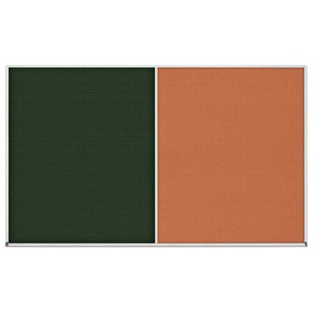 United Visual Products Enclosed Corkboard, 1 Door, 48"x36", 4" Fra UV3402-SATIN-CLOUD